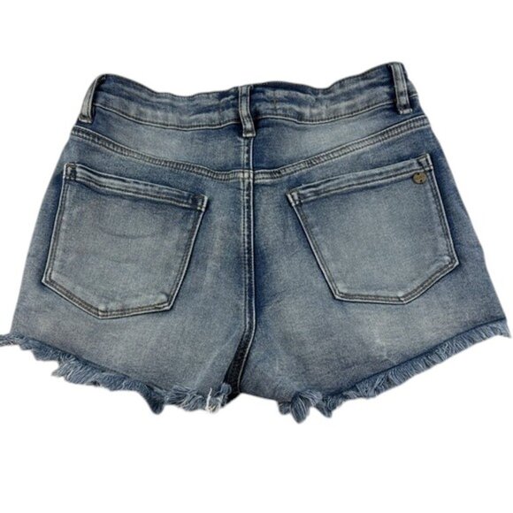 Disclosure High Rise Distressed Raw Hem Shorts Women’s Size 28 - Picture 2 of 10
